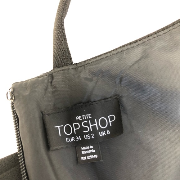 NWOT-TopShop | Petite Romper Black Sz 2 - Picture 5 of 7